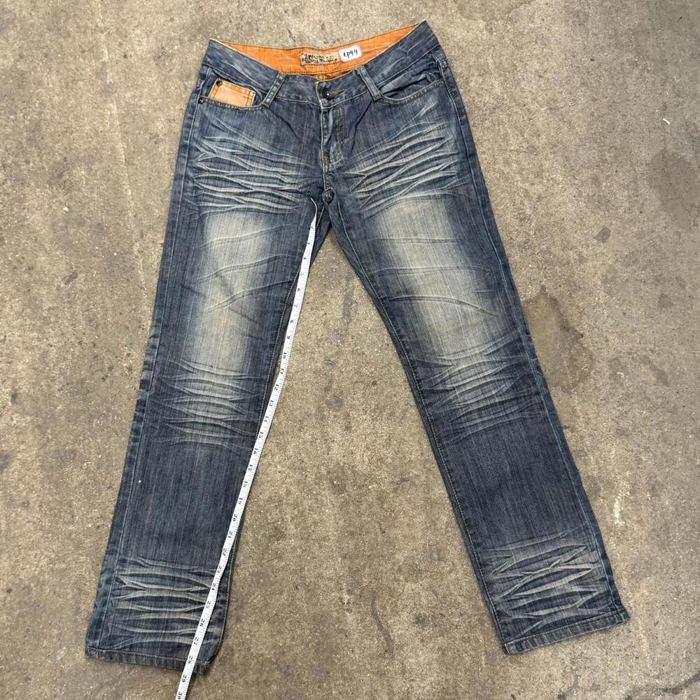 Vintage Y2K Low-Rise Faded Straight Leg Jeans